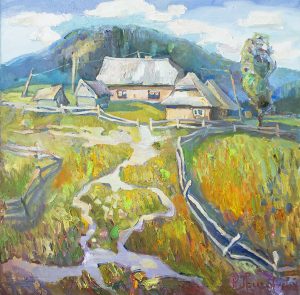 Carpathian ranch 70x70cm/oil on canvas/2016